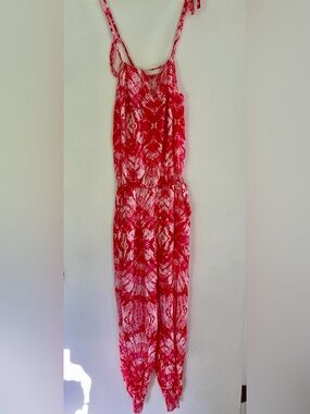 From a shop on the beach of St. Thomas- NWT Pink Tie-Dye ROMPER